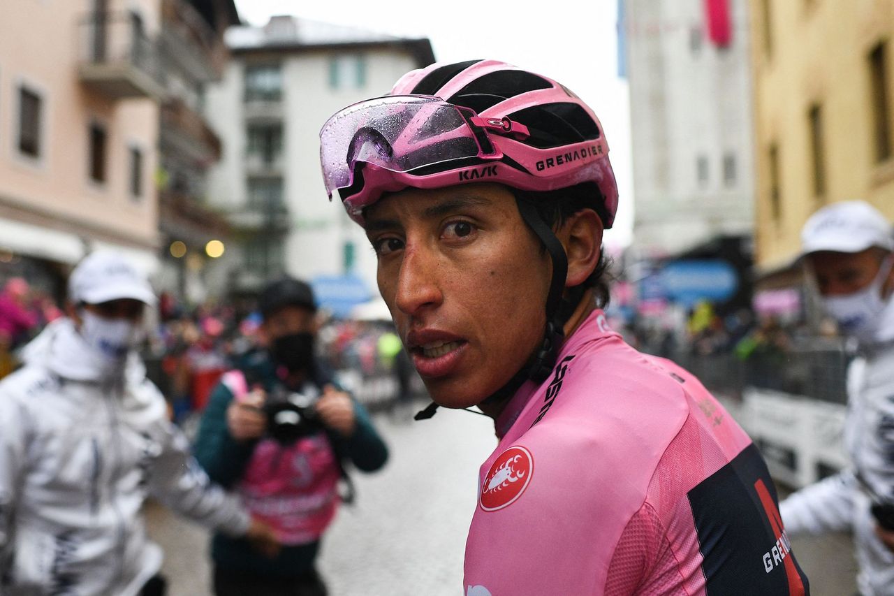 Egan Bernal after stage 16 of the Giro d&#039;Italia 2021