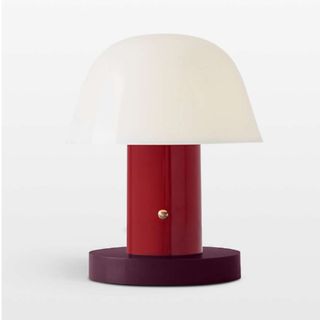 Setago Portable LED Table Lamp Maroon