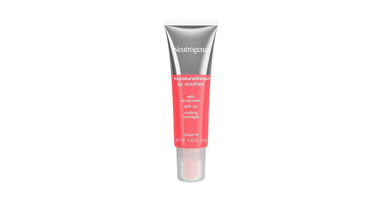 Neutrogena Moisture Shine Lip Soother in a plastic squeeze tube is one of the best SPF lip balms.