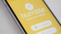 The Bumble app is seen on an iPhone on 16 March, 2017.