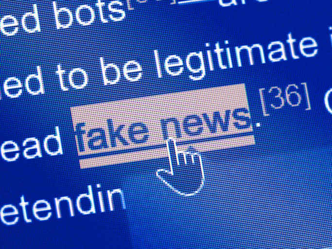 Fake news in the source code of a website