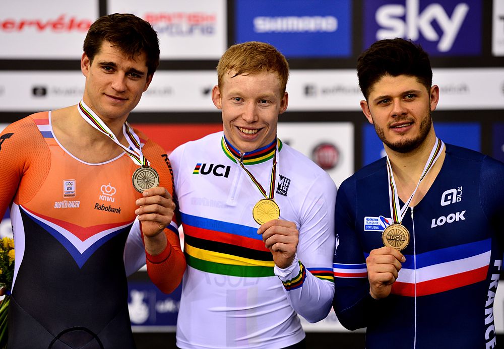 Theo Bos, Joachim Eilers and Quentin Lafargue made up the kilo podium
