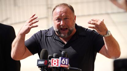 Alex Jones responds after defamation lawsuit over Sandy Hook Elementary School shooting