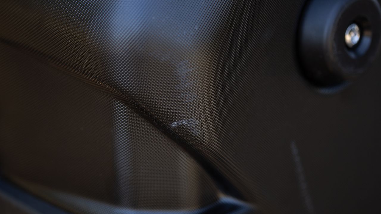 Topeak Pakgo X Bike Carrier after transport scuffs