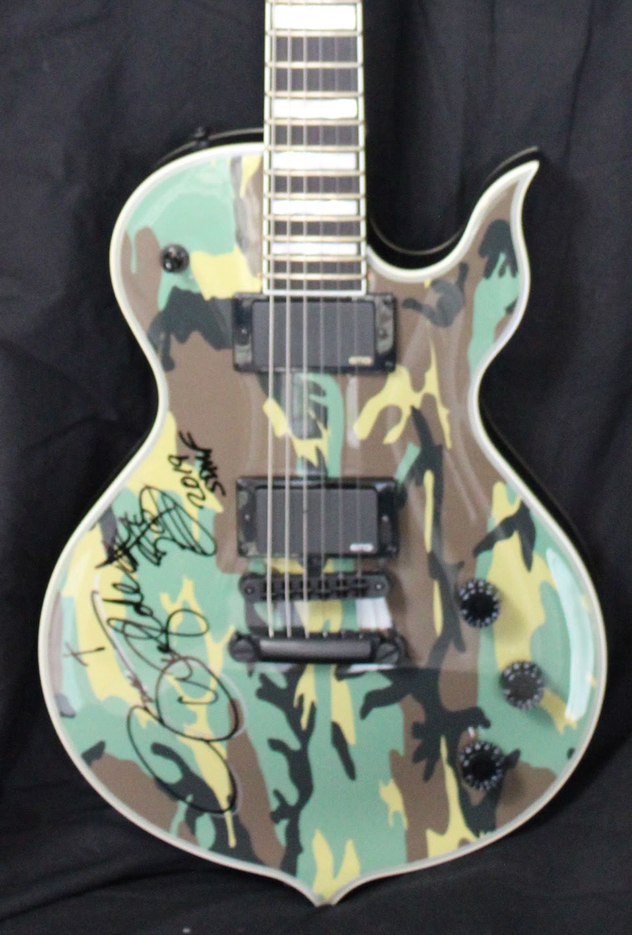 The Zakk Wylde autographed guitar