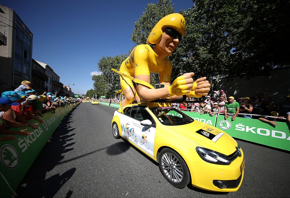 The yellow jersey is huge in France