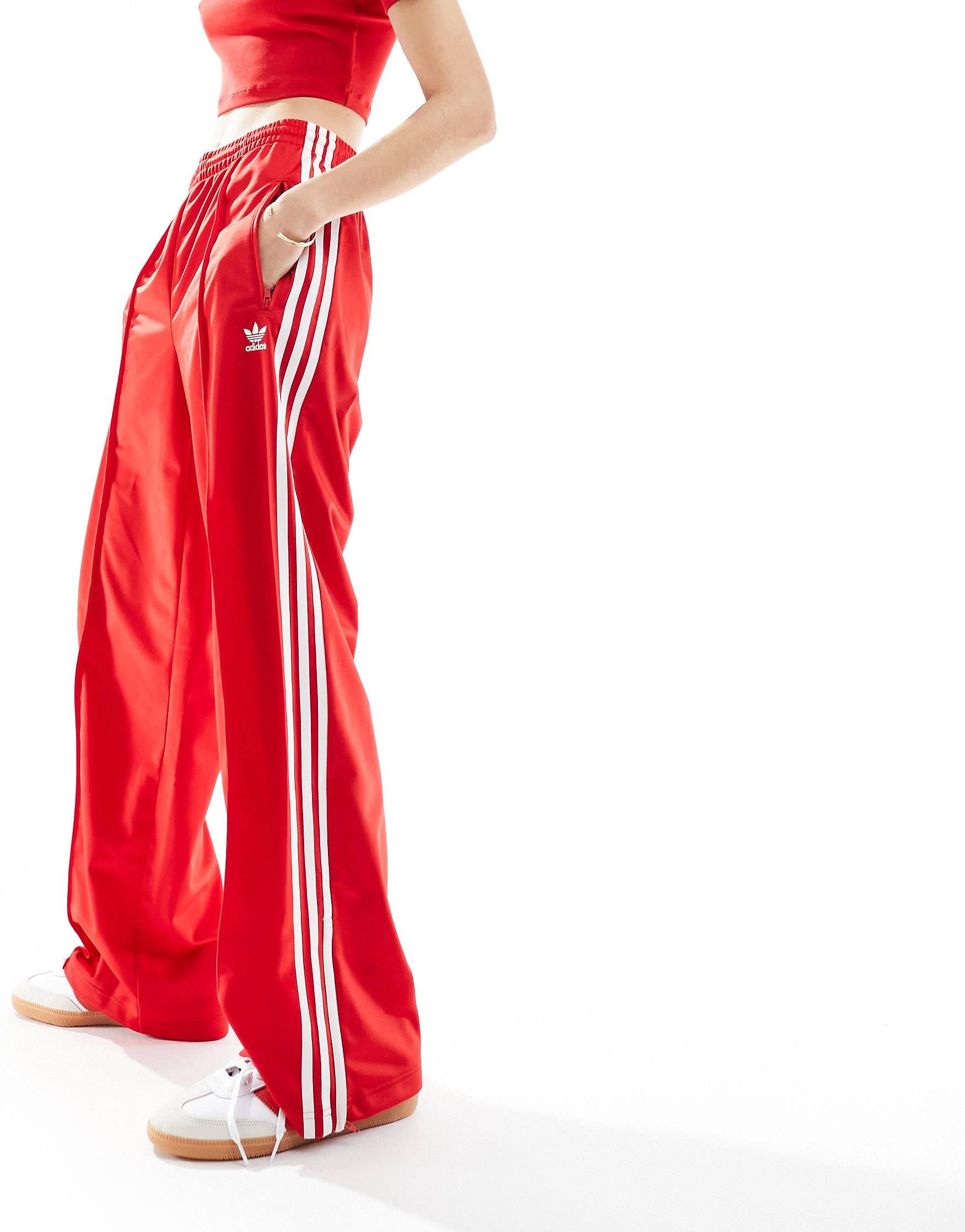 Adidas Originals Firebird Track Pants in Red