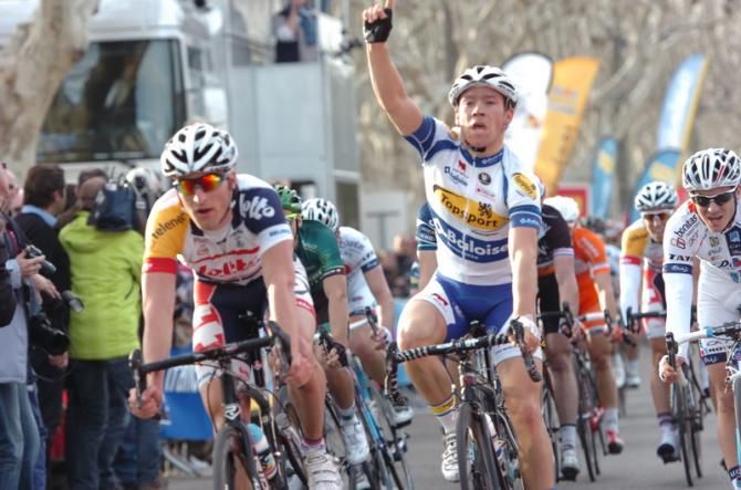 Michael Van Staeyen (Topsport Vlaanderen - Baloise) wins the opening stage at Etoile de Bess&egrave;ges