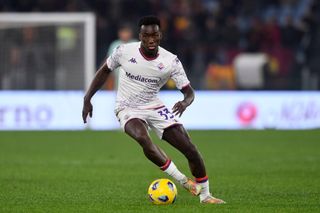 Michael Kayode of Fiorentina in action, December 2023