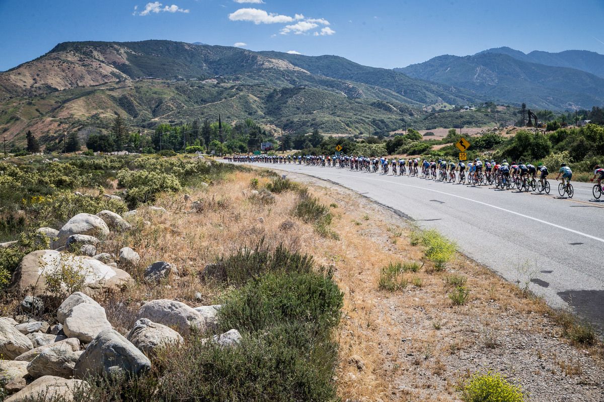 The men's field rolling through Yucaipa