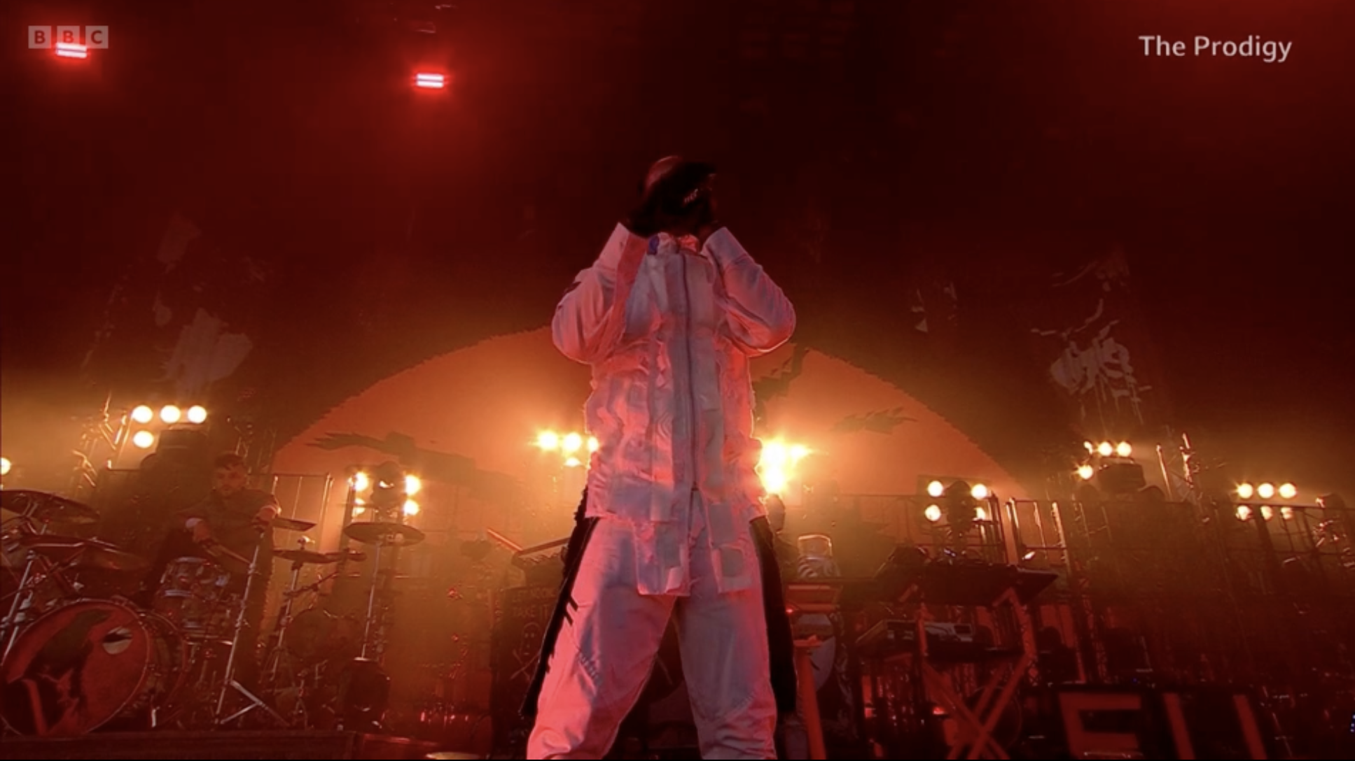 The Prodigy playing at Glasto 2025
