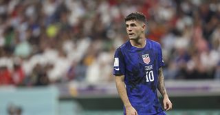 Who are the BBC commentators for Iran v USA at the World Cup 2022? Christian Pulisic of United States of America during the FIFA World Cup Qatar 2022 Group B match between England and USA at Al Bayt Stadium on November 25, 2022 in Al Khor, Qatar. 