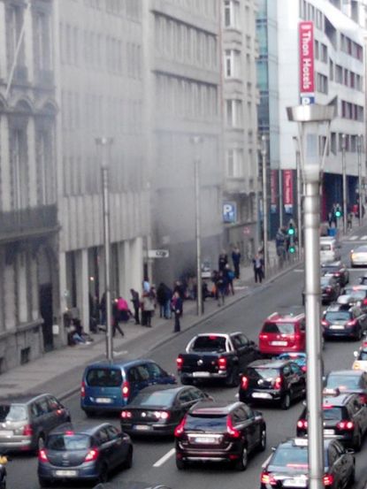Blasts rock Brussels metro stations