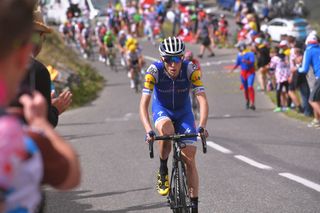 Dan Martin (Quick-Step Floors) after attacking on the Col du Galibier