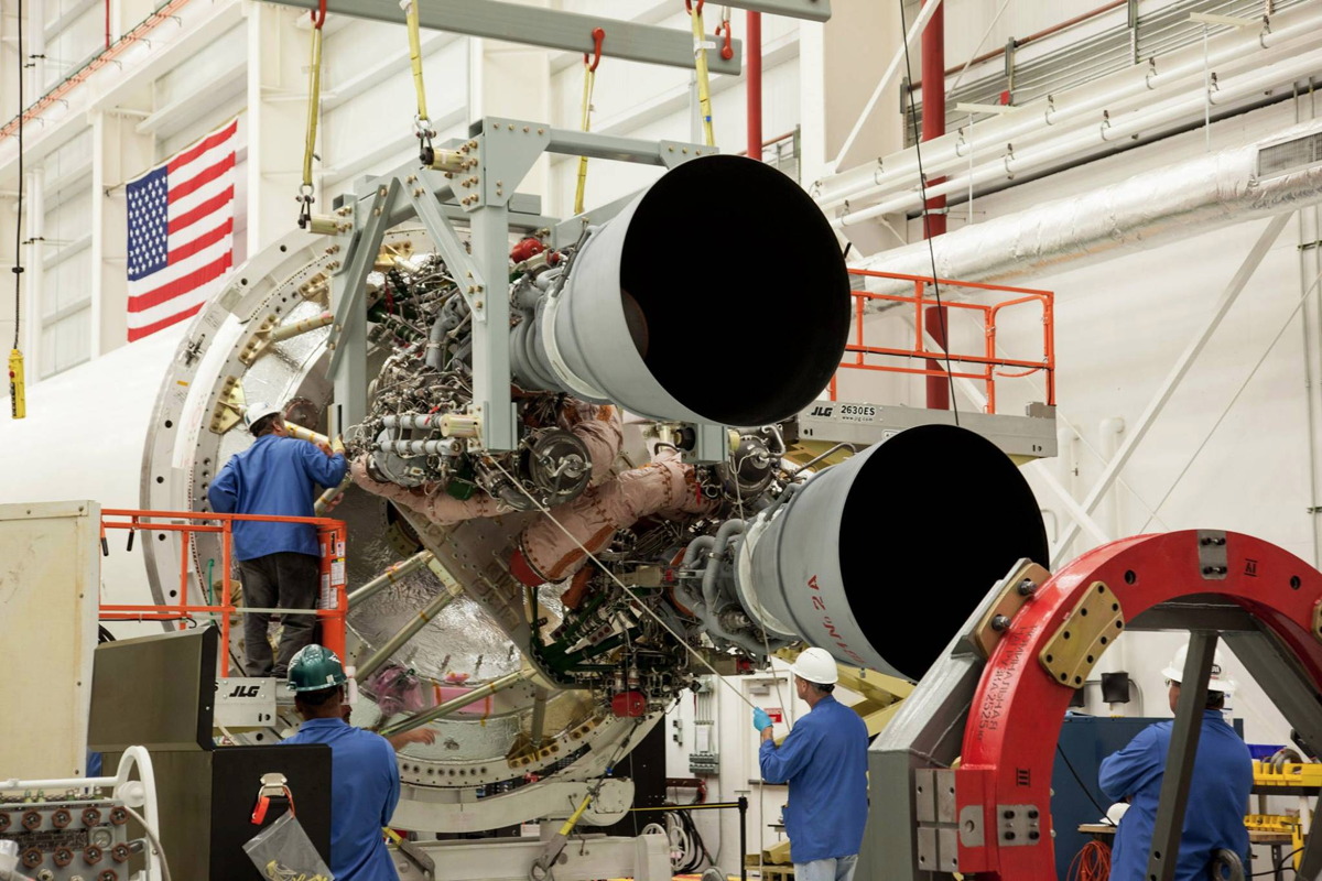 Two RD-181 Main Engines Integrated