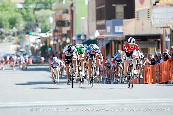 Canadian Clara Hughes wins the downtown criterium at 2011 Tour of the Gila