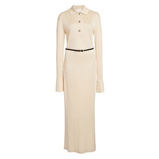 Givenchy, Voyou-Belt Knit Polo Maxi Dress