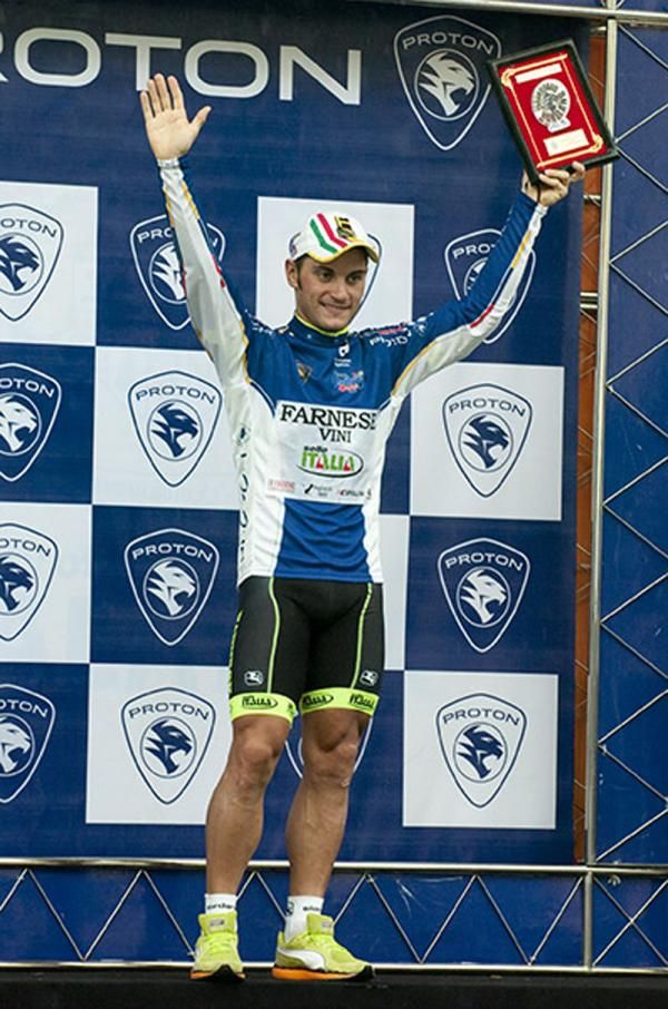 The great Guardini: Italian Andrea Guardini (Farnese Vini) is back in the blue jersey of the Proton Sprint Points leader.