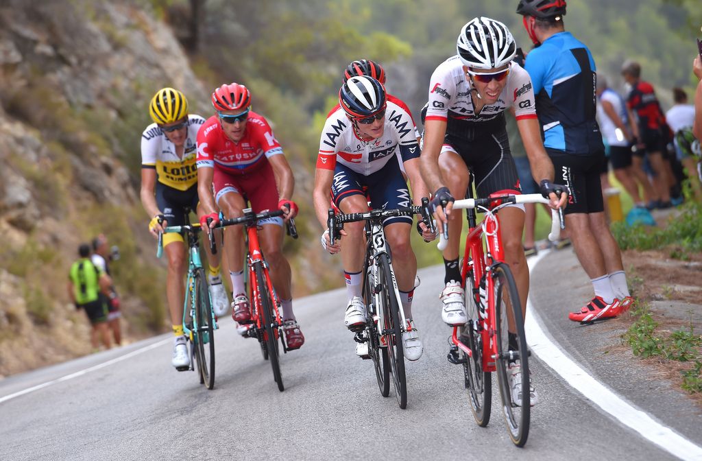 Laurent Didier (Trek-Segafredo) leads the break