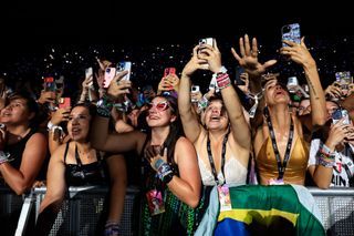 Taylor Swift performing in Rio de Janeiro, Brazil