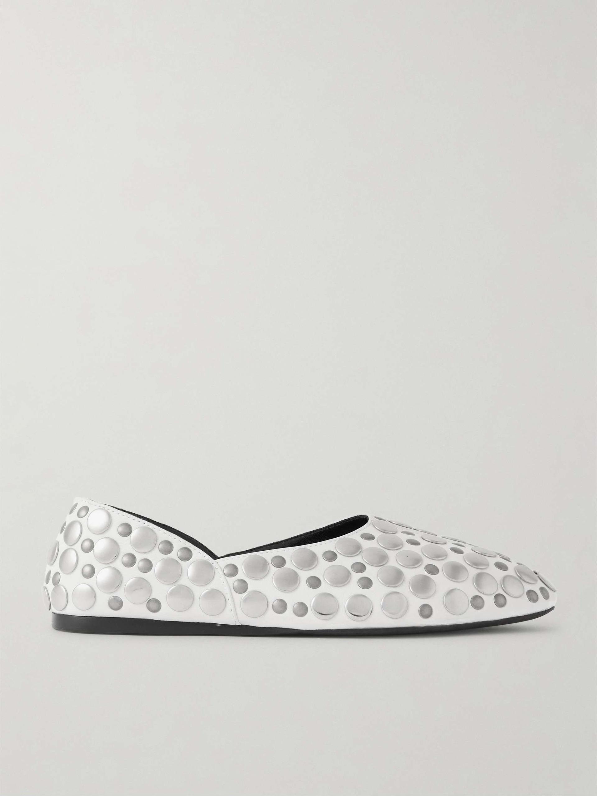 Jane Studded Leather Flats