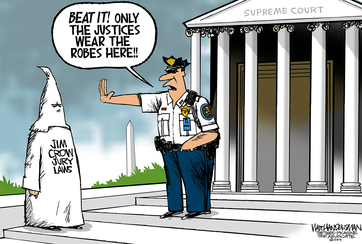 Political Cartoon U.S. Supreme Court Jim Crow | The Week