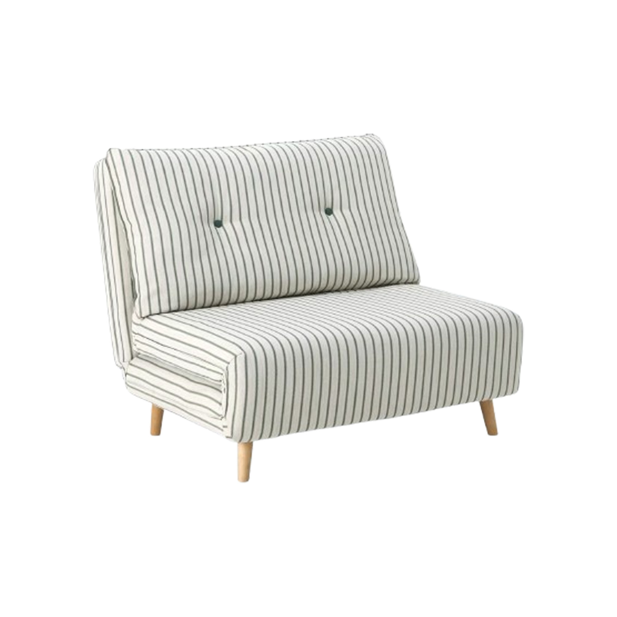 John Lewis, Chair Bed - Green Stripe