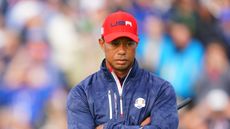Tiger Woods wears Team USA apparel at the 2018 Ryder Cup