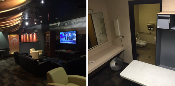 Donald Trump&amp;#039;s greenroom on the left, and Rand Paul&amp;#039;s on the right