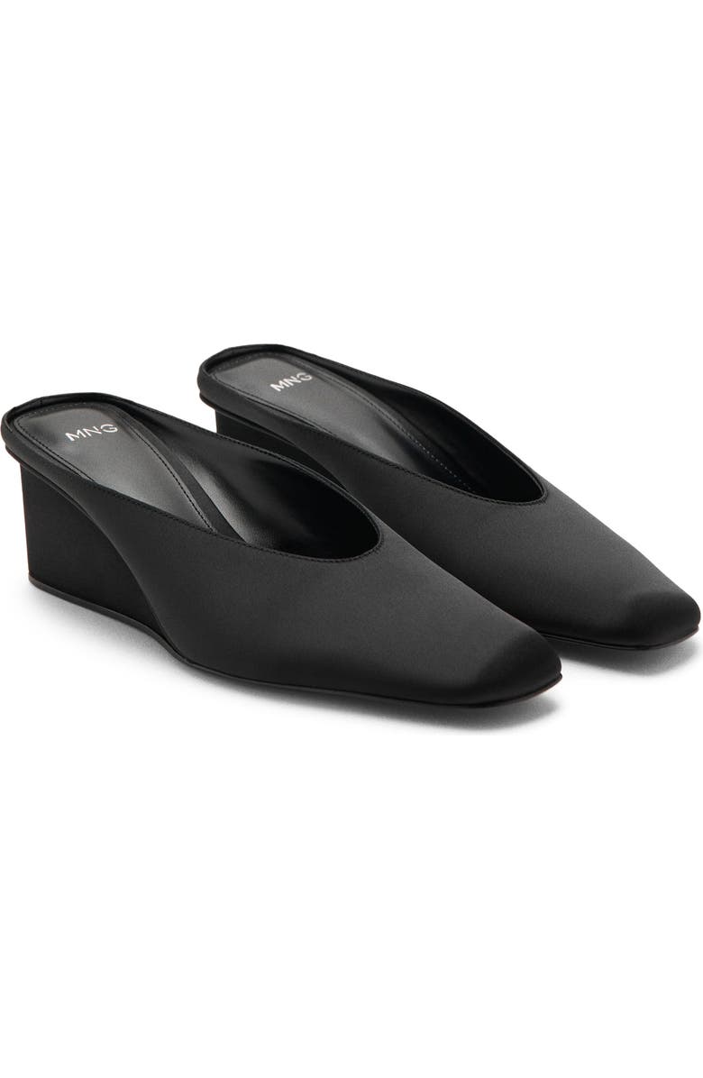 Square Toe Wedge Mule