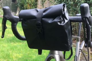 Topeak Barloader handlebar bag mounted on a bike