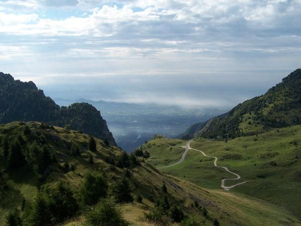 Pian della Bala on Monte Grappa; note the craters.