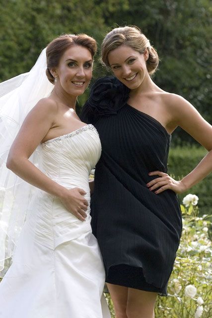 kelly brook - bridesmaid - wedding - lisa foster - thom evans - bride