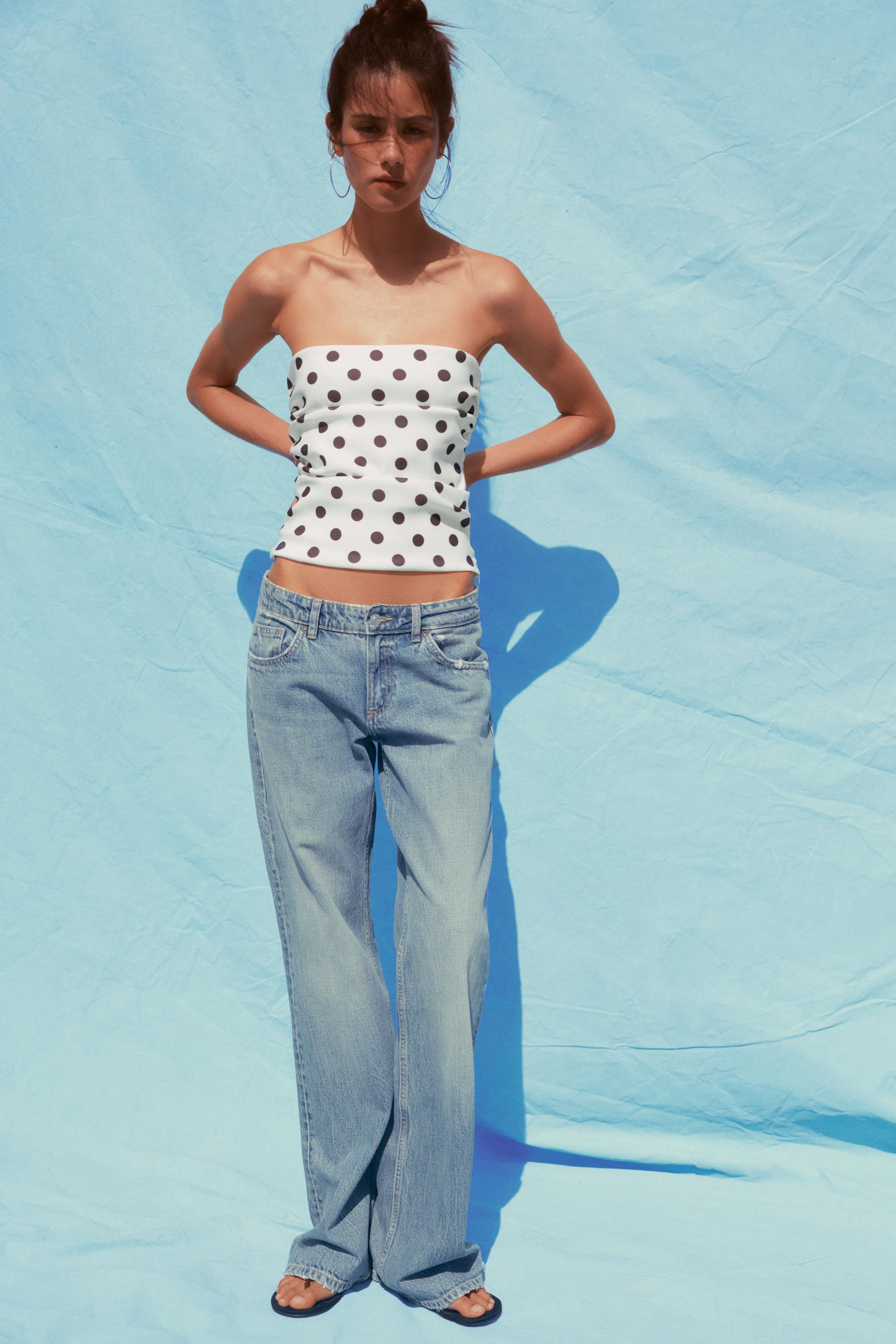 Polka Dot Bandeau Top