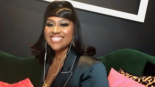 WATCH WHAT HAPPENS LIVE WITH ANDY COHEN -- Episode 18021 -- Pictured in this screen grab: Jazmine Sullivan