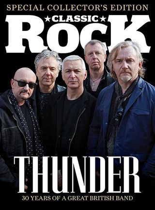Thunder on the cover of Classic Rock