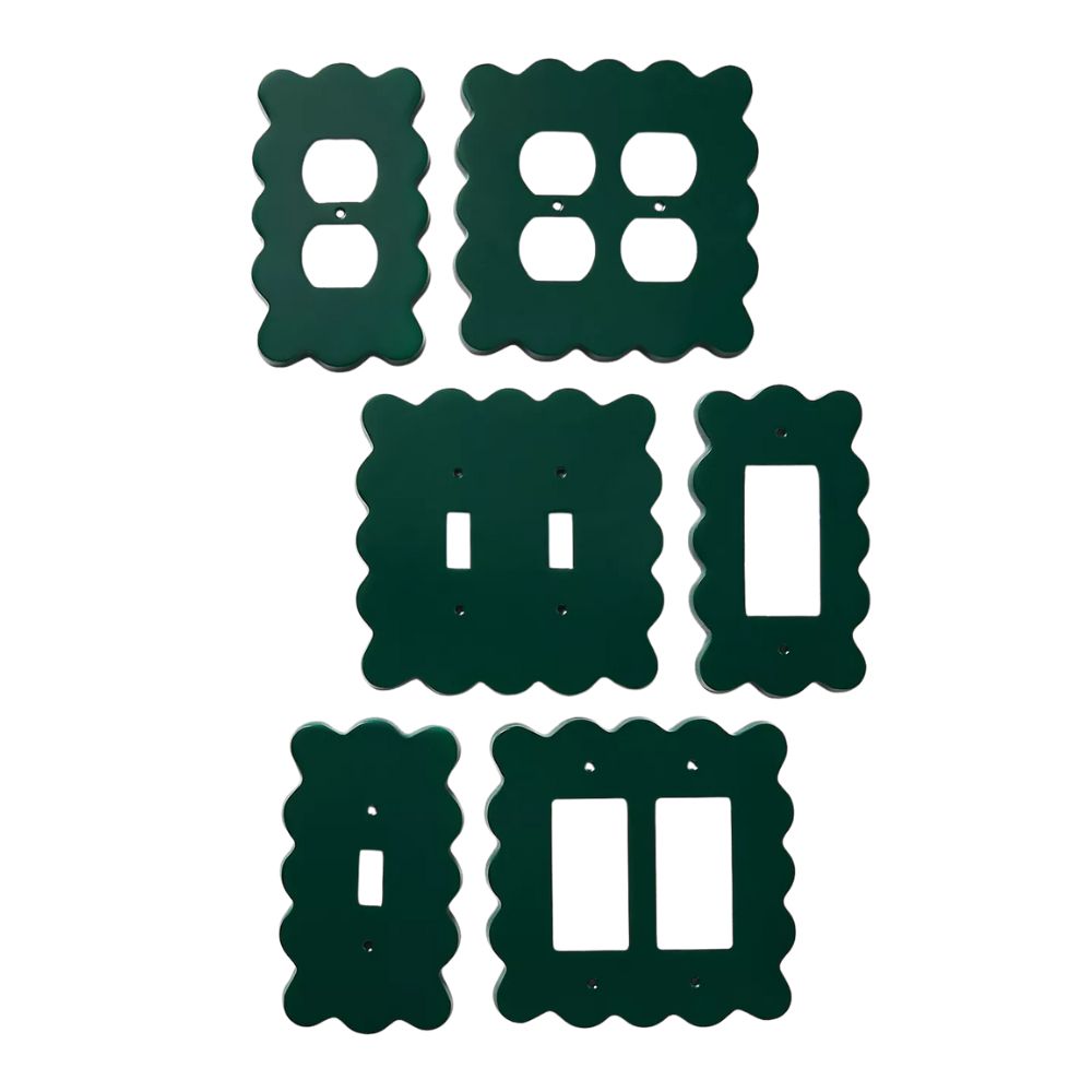 Green Wiggle Switch Plate