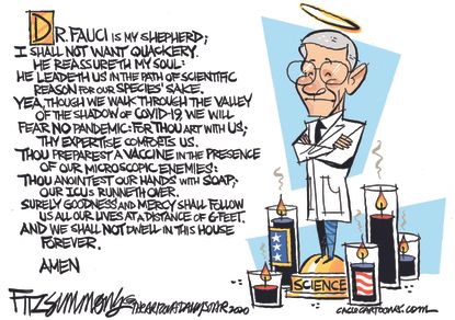 Editorial Cartoon U.S. Fauci Trump coronavirus