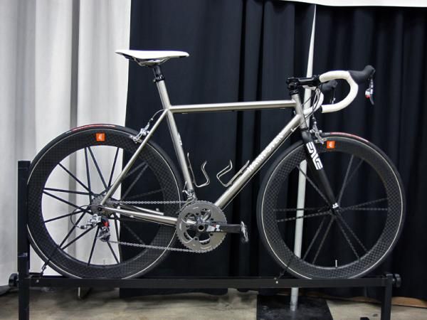 Hampsten's titanium frame fabrication is now done completely in-house.