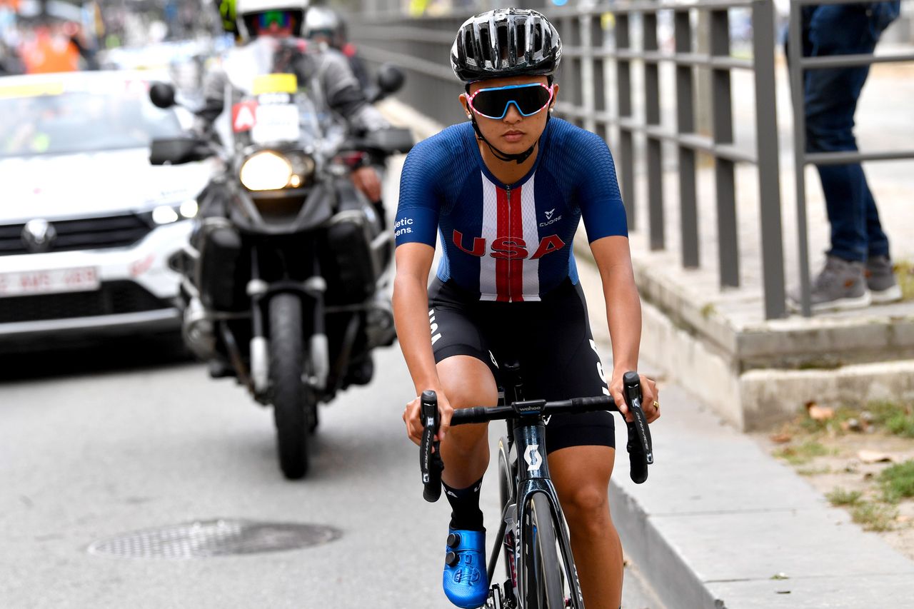 2021 UCI World Championships Flanders Women Elite Road Race Antwerp Leuven 1577 km 25092021 Coryn Rivera USA photo POOL Kristoff RamonBettiniPhoto2021