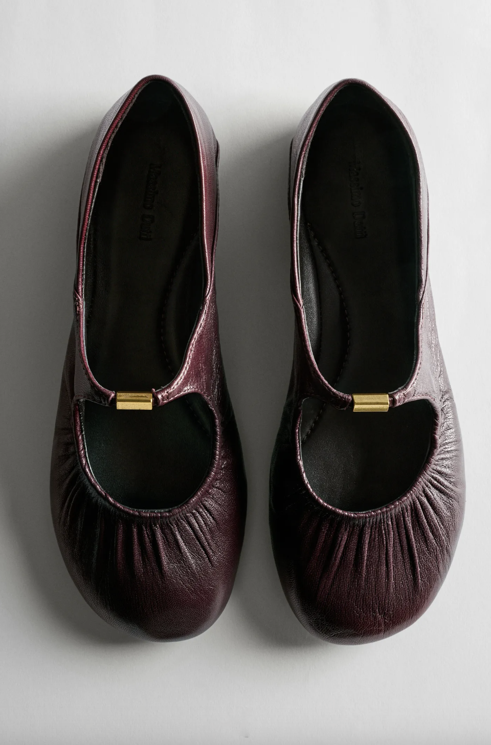 Massimo Dutti, Soft Leather Ballet Flat