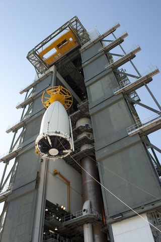AEHF-2 Satellite Encapsulated in Payload Fairing