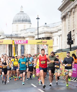Runners in the London Landmarks Half Marathon