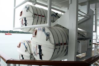 Modern liferafts may offer a quicker way to safety off a sinking ship.