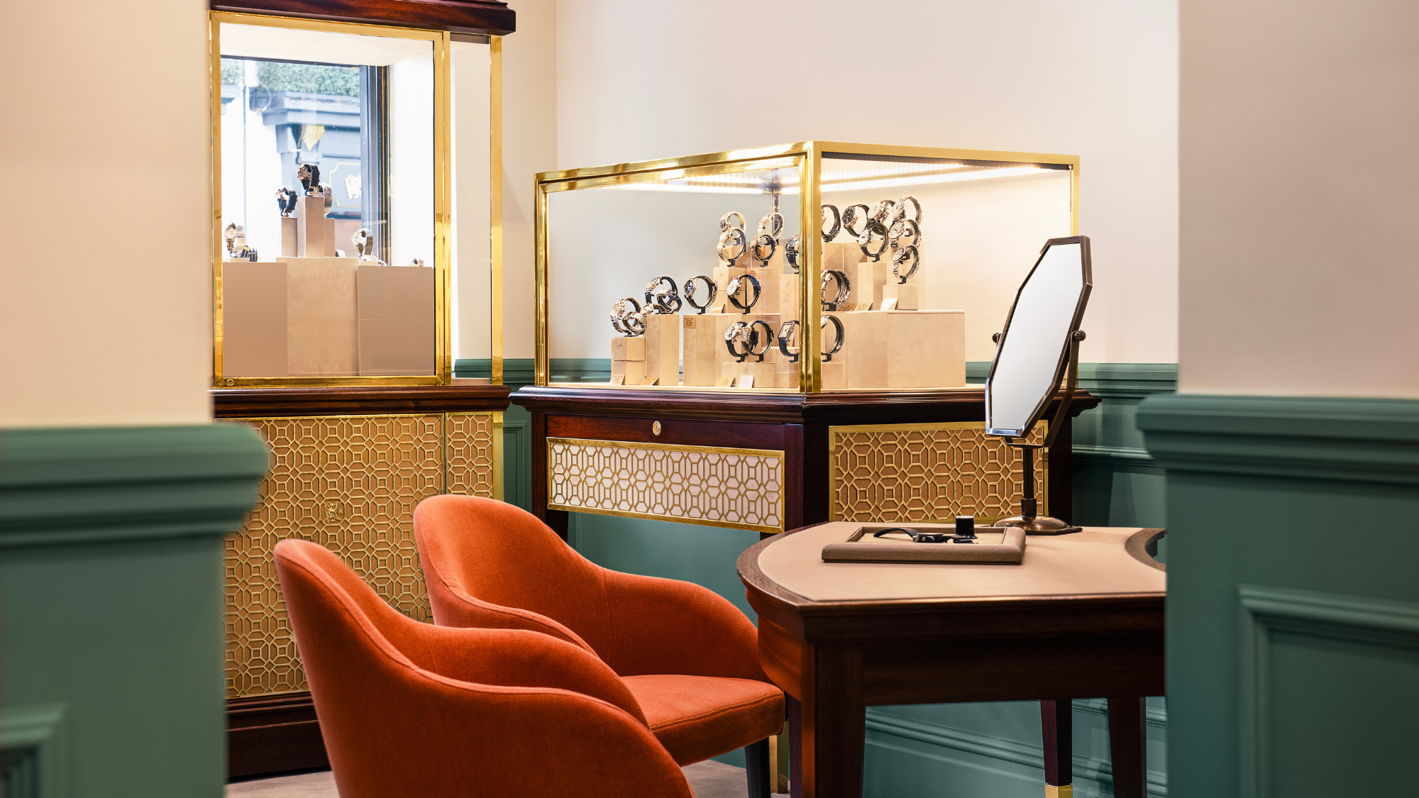 Vintage watch storefront