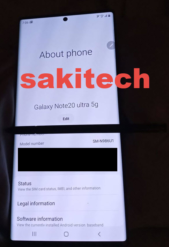 Samsung Galaxy Note 20 Ultra leak