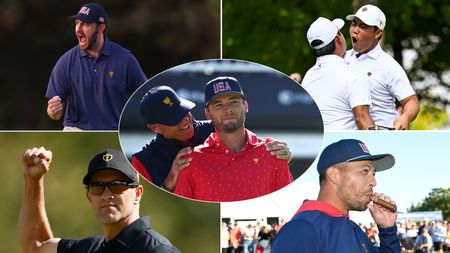 Images of players from the Presidents Cup