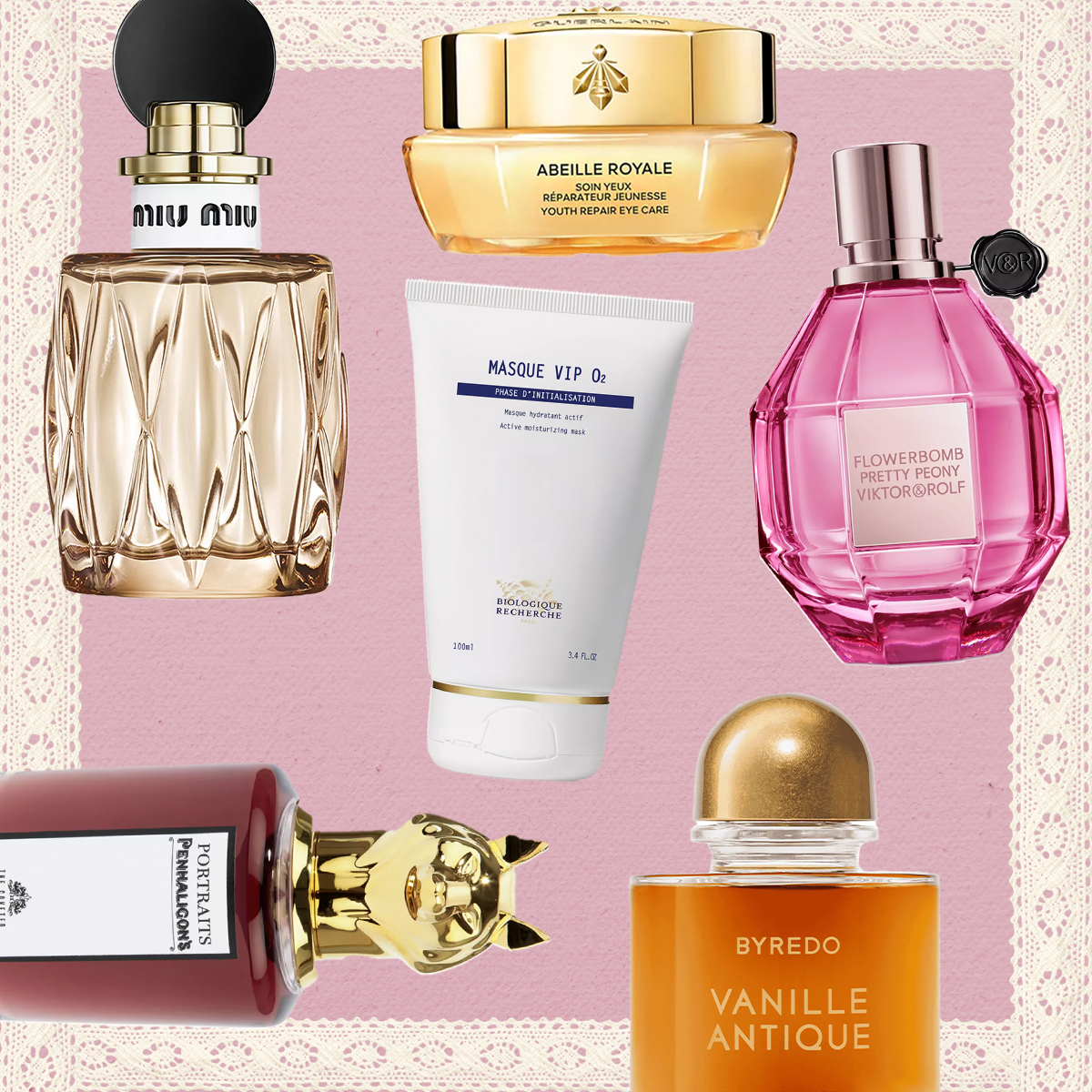 Collage Image of Valentine's Day Beauty Gifts From Bloomingdale's