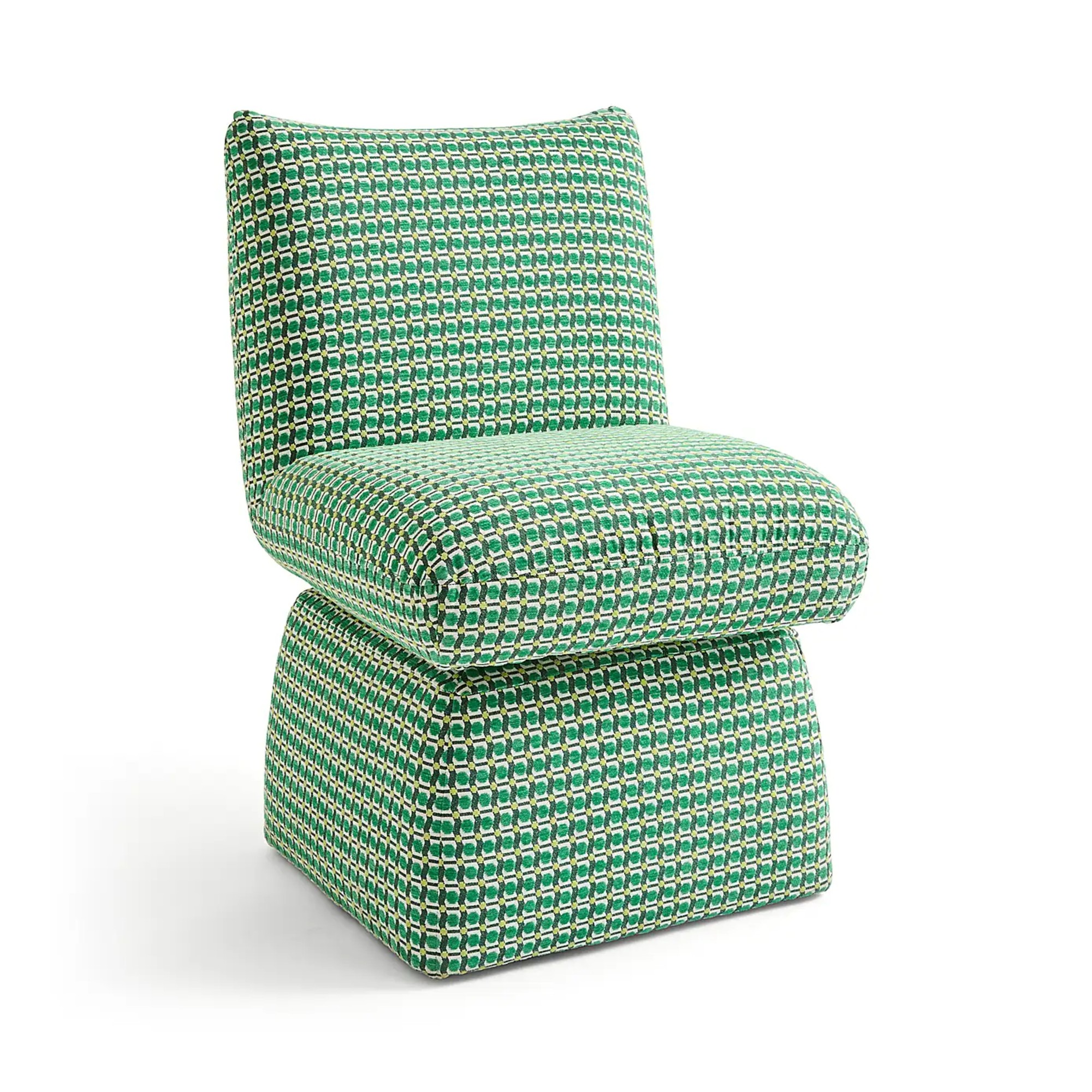 Dunelm x Yinka Ilori Swivel Dining Chair, Sweet Flows Fabric