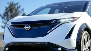 2025 Nissan Ariya Platinum+ AWD front hood